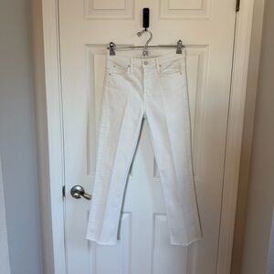 MOTHER Mid Rise Dazzler Crop Fray, 25